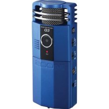 photo of blue Zoom video recorder