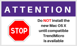 Attention. Do not install the new Mac OS X