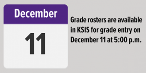 Grade rosters available Dec. 11