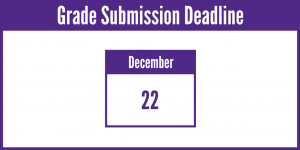 Grade submission deadline