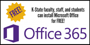 K-State faculty, staff, and students get Microsoft Office for free