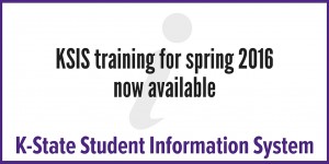 ksis training for spring 2016
