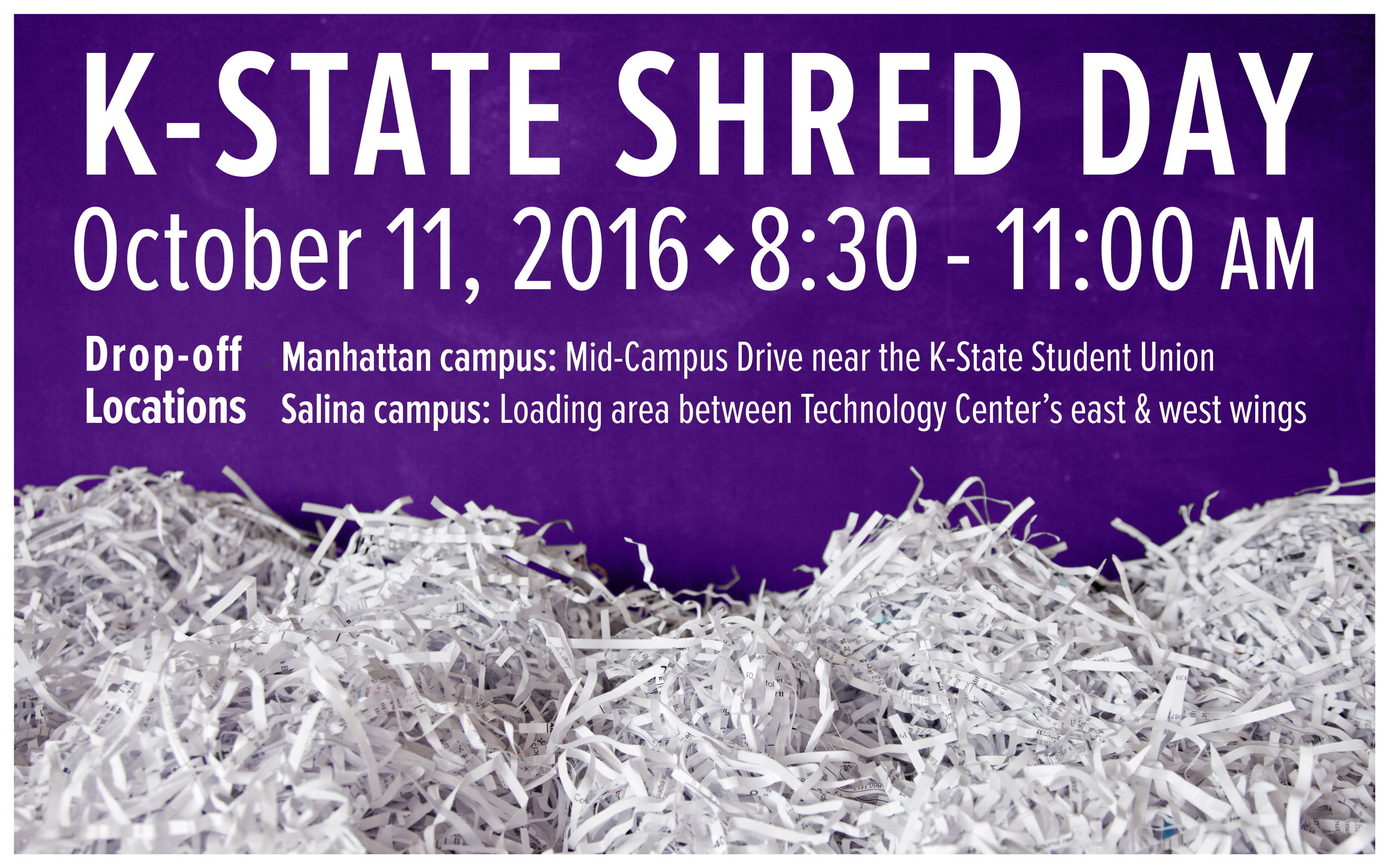 K-State Shred Day - Oct. 11
