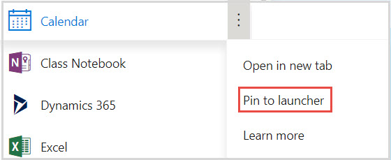 Pin to Launcher