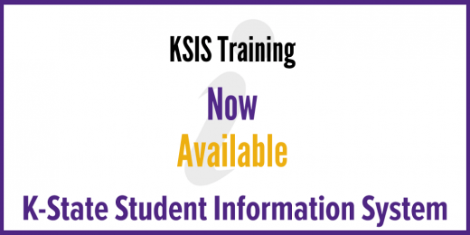 KSIS training now available