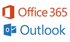 Office 365 and Outlook logos