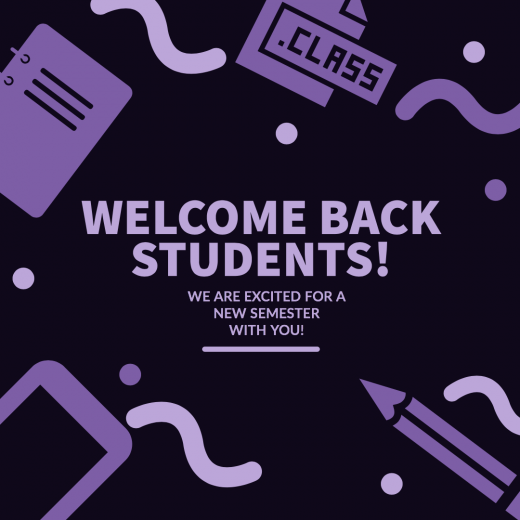Welcome back students!