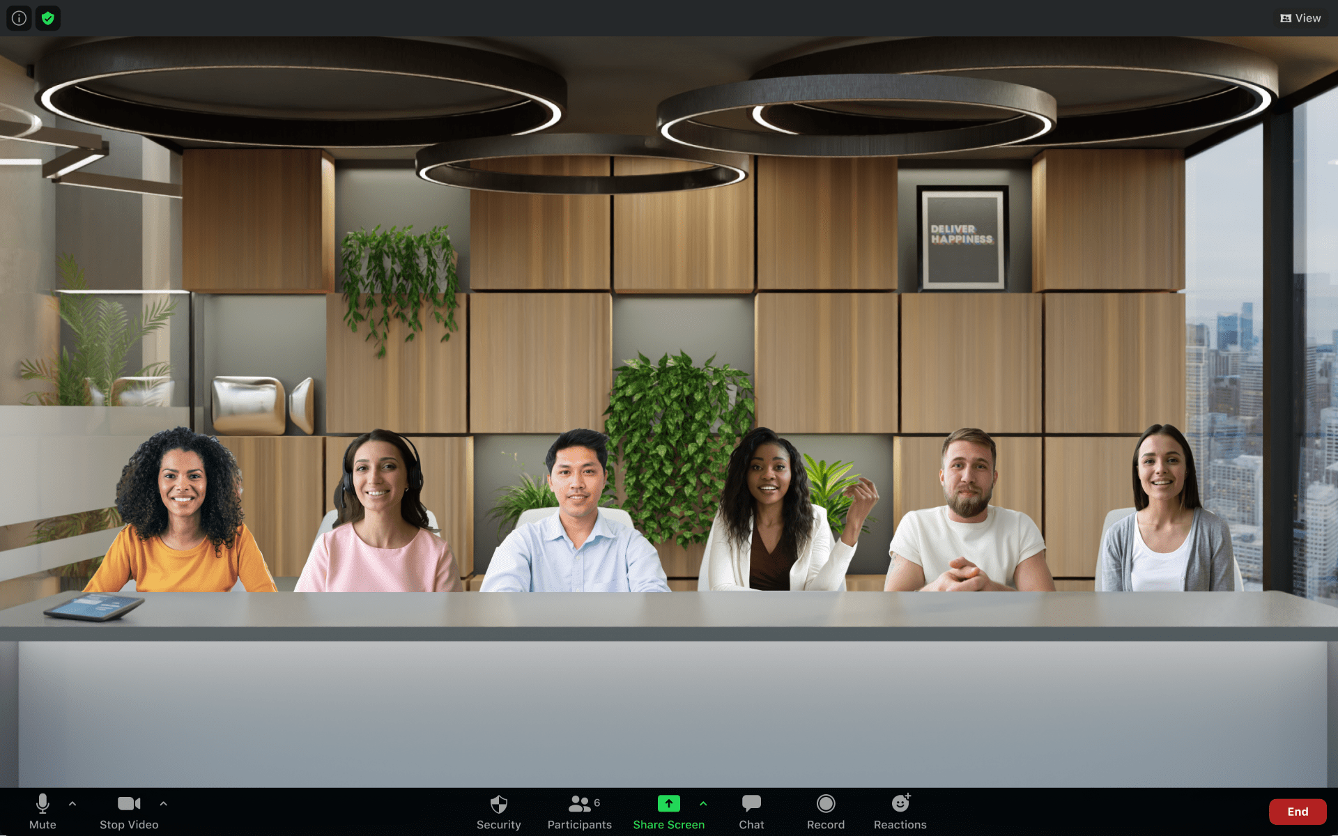Classroom background for your Online Meetings