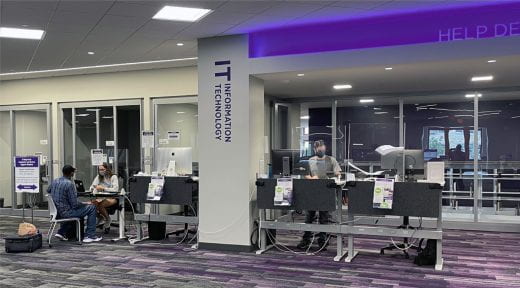 Photo of the IT Help Desk