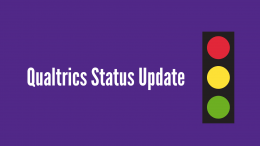 Qualtrics status update