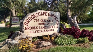 Brooks Landscape and Brookscape Gardens are in the rural community of Elyria in McPherson County, Kansas.