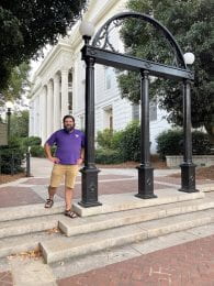 Ron Orchard pictured at the historic “arches” of the University of Georgia in Athens, Georgia.
