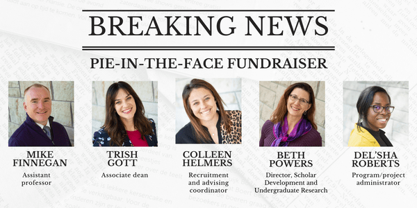 Breaking New: Pie-In-The-Face Fundraiser