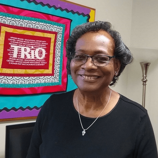 Dr. Greene with TRIO quilt