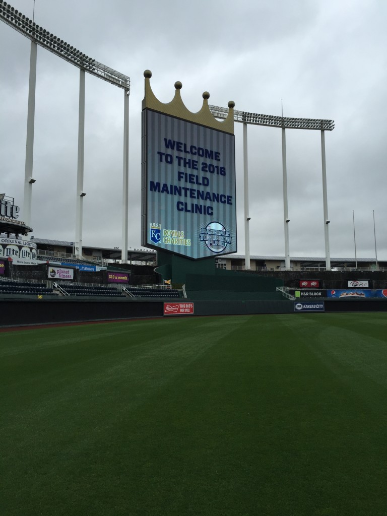 I had to throw this picture of Kauffman Stadium from the 2016 Sports Turf Managers Field Day!